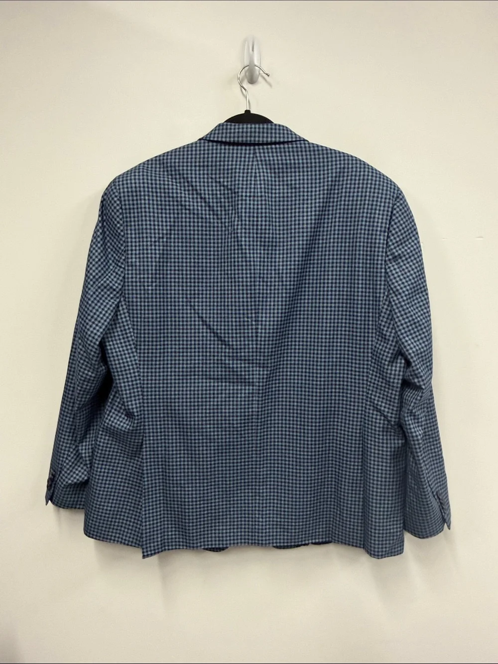 Michael Kors Blue Checked Sport Coat 46R